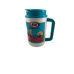 Vintage Blondie Comics A&W Restaurant Insulated Travel Mug Thermos Cup
